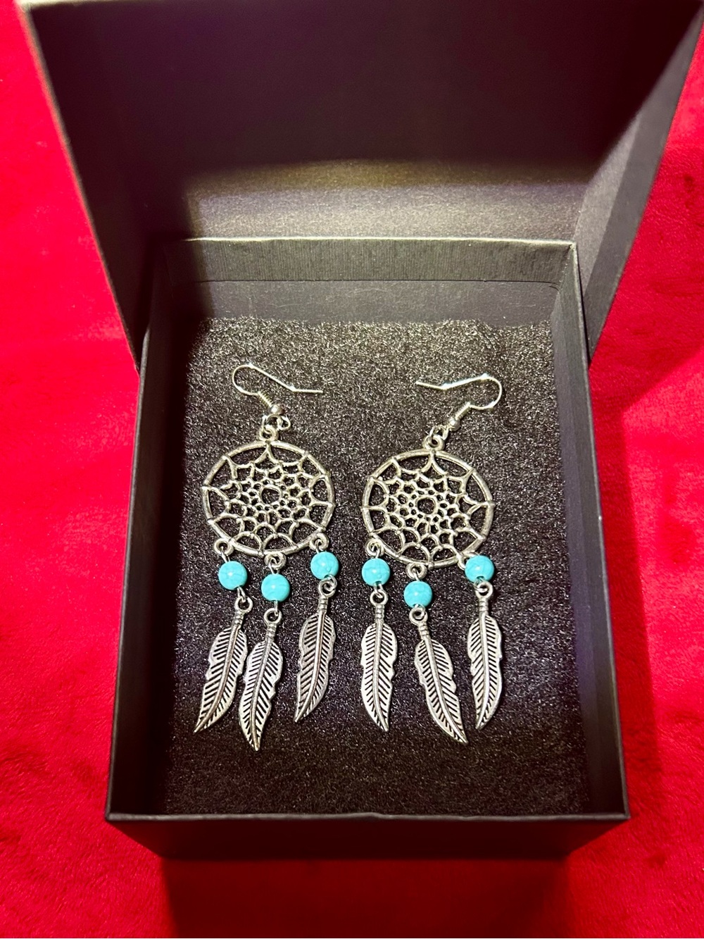 Silver Dreamcatcher Earrings-NEW